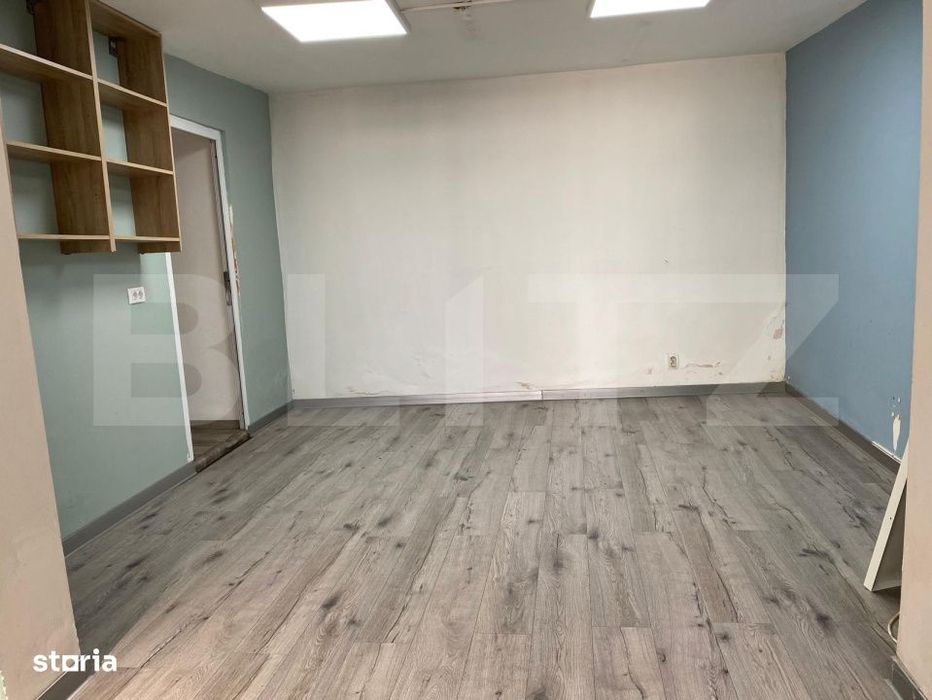 Spatiu comercial, 100 mp cladire, 200 mp curte/parcare, zona Frumoasa
