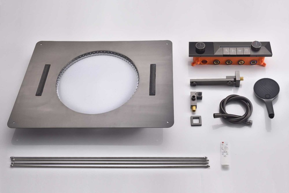 Дизайнерска душ система с таванен душ за вграждане Design D42