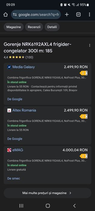 Frigider Gorenje, aproape nou, stare perfecta, 1650 lei