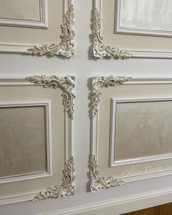 Гипс декор 3д лепнина тяга Gips ramka lepka lepnina karniz 3d kalona