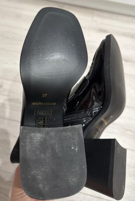 Ghete botine Studio Celeste 37 piele lacuita