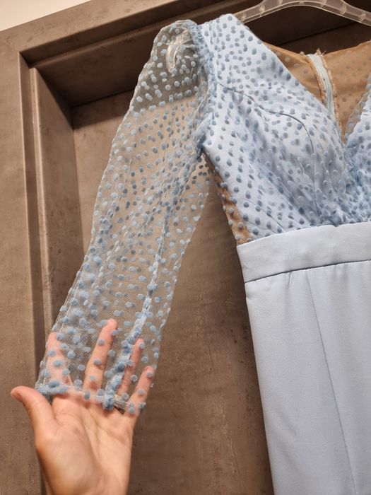 Rochie ocazie bleu ciel, mărimea S