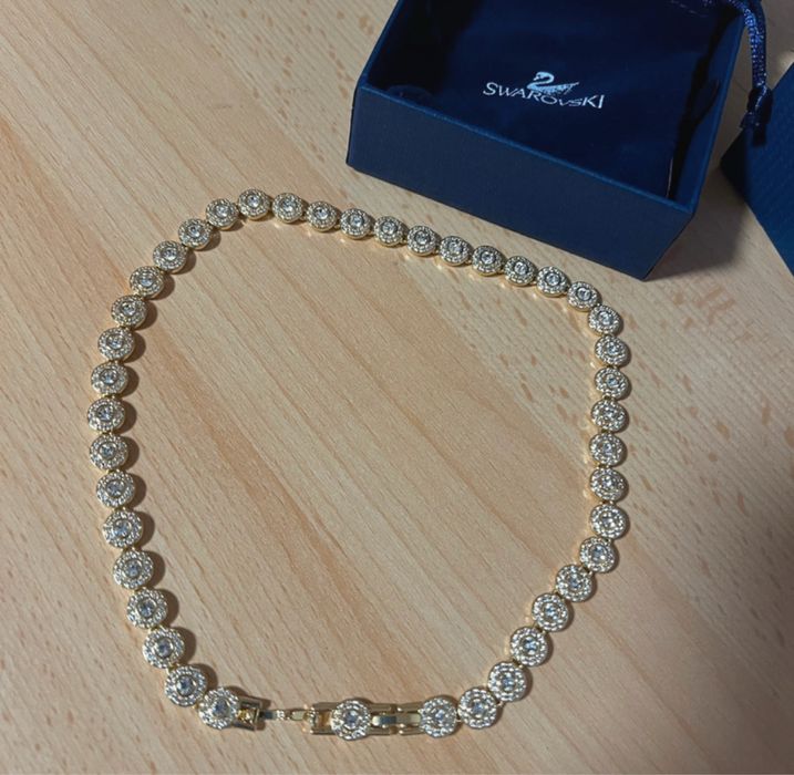 Lantisor/Colier Swarovski Tennis Angelic Nou