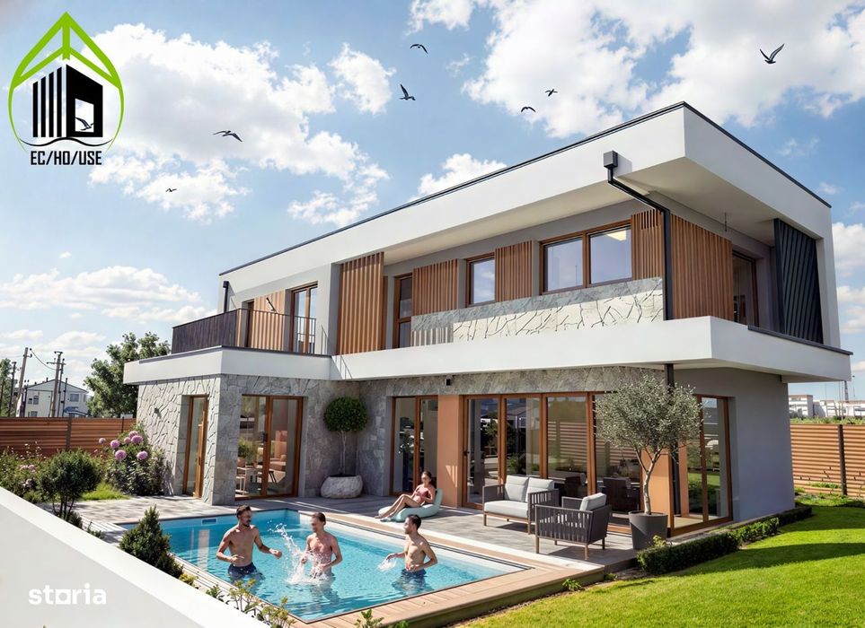 Vila Exclusiva cu Gradina si piscina Individuala ,direct Dezvoltator