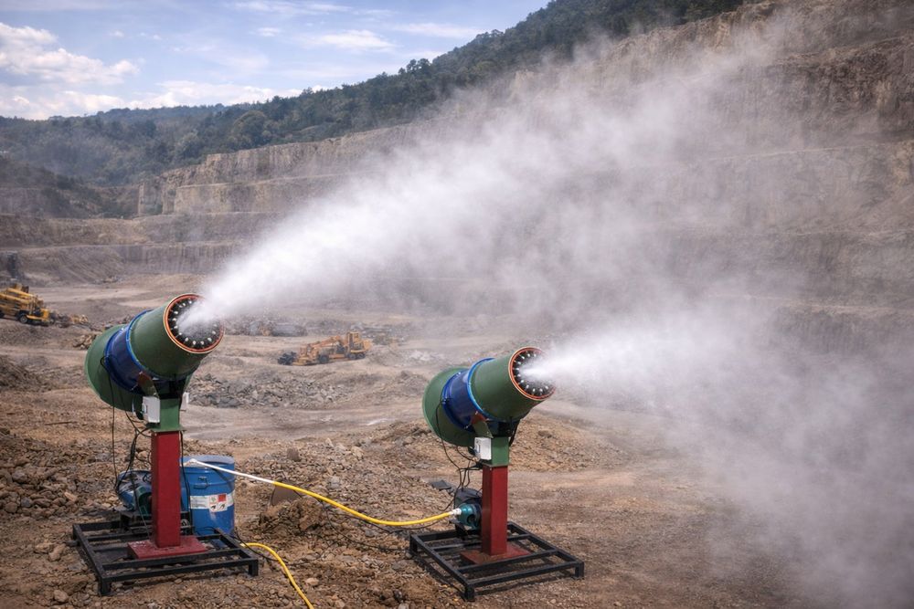 «пылеподавляющая пушка»