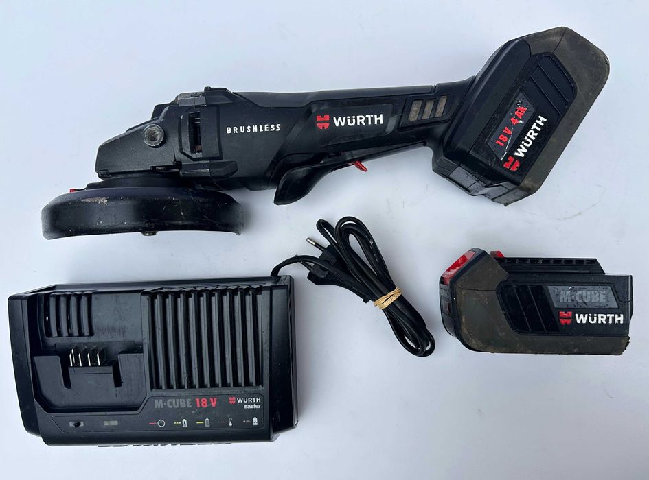 Wurth AWS 18-125 P COMPACT - Безчетков ъглошлайф 2x18V 4.0Ah M-Cube
