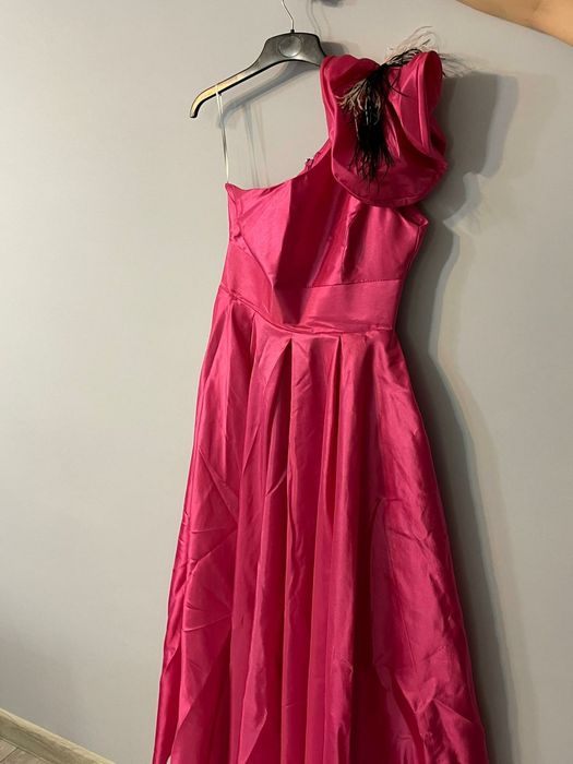 Rochie eleganta din tafta cu buzunare