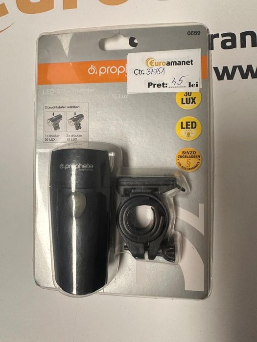 Lanterna pentru Bicicleta Prophete 15/30 LUX -T-