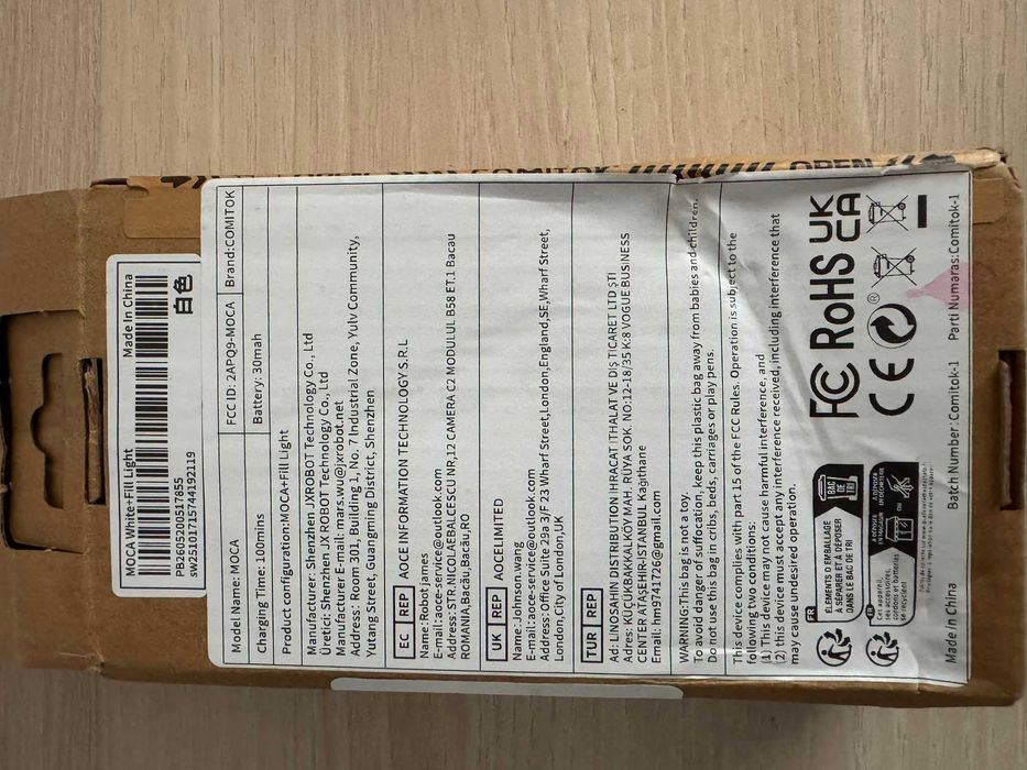Grip Foto iPhone COMITOK MOCA — MagSafe, Lumină LED, Telecomandă, Kit Complet