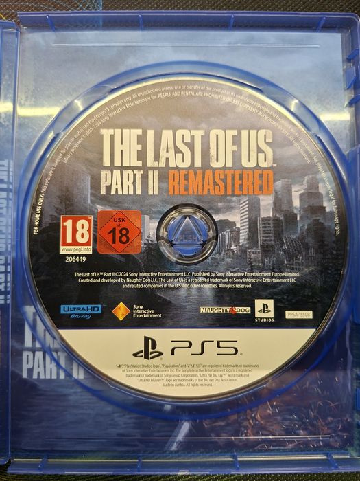 Диск с игрой The last of us на ps5