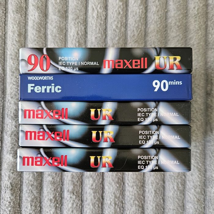 5 Casete Audio Maxell Ferric