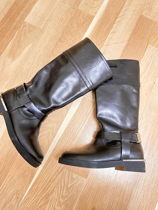 Кожени ботуши Zara