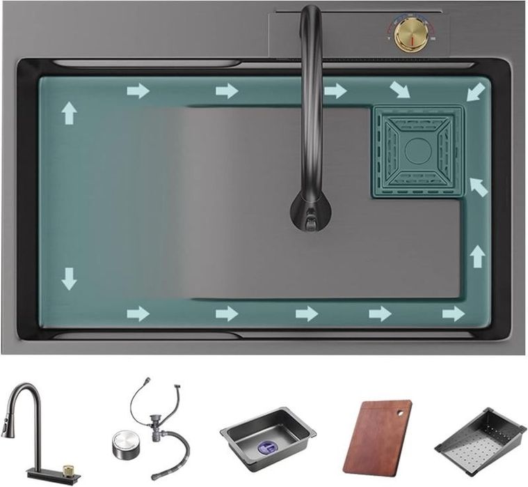 Мултифункционална кухненска мивка Luxury 2