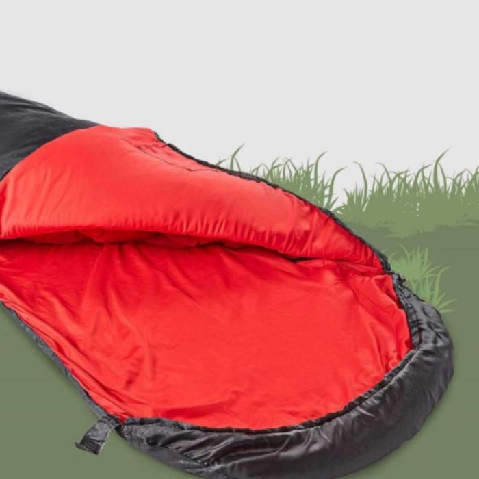 Лек летен спален чувал Living & Garden в син и червен цвят