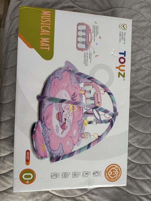 Активна гимнастика Toyz с пиано / Музикална постелка (Като НОВА)