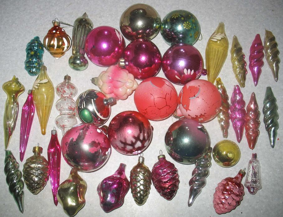 Ёлочные новогодние игрушки СССР