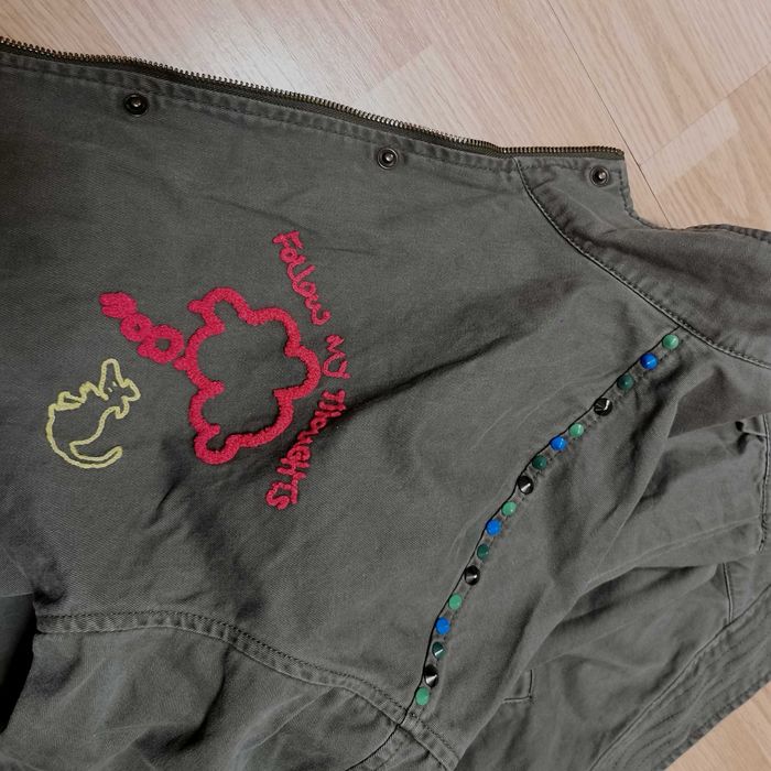 Geacă verde de blugi