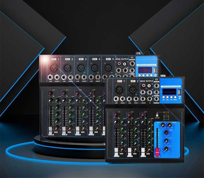 Pasiv mixer audio profesional 4 canale F4 Bluetooth USB Mp3 Egalizator