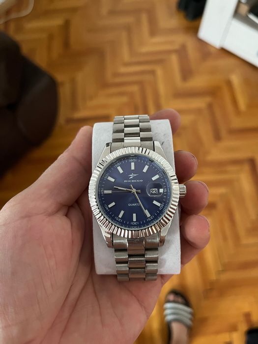 Ceas Ricecgo gri,blue dial