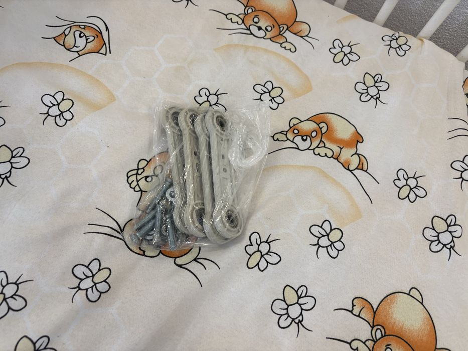 Patut transformabil mykids teddy natur -alb cu leganare