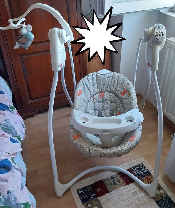 Leagan GRACO ,ca nou, cu conectare la priză