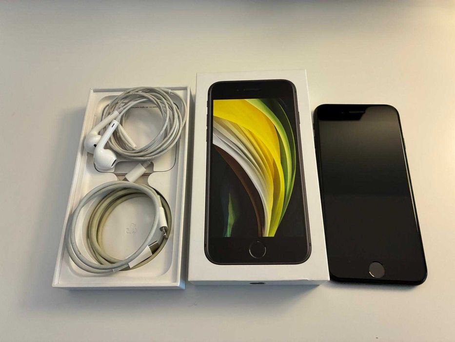 Iphone SE2 2020 128GB + cablu si casti originale, in cutie