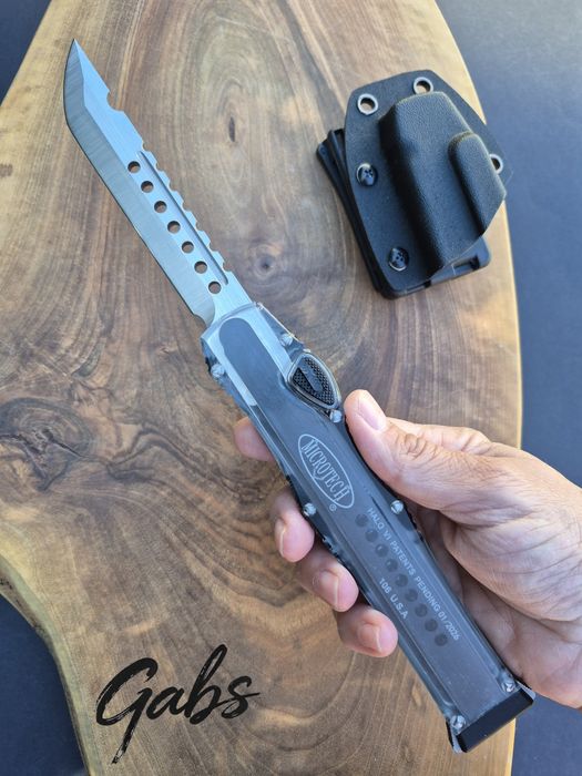 Автоматичен нож Microtech Halo6  2026,прозрачен корпус