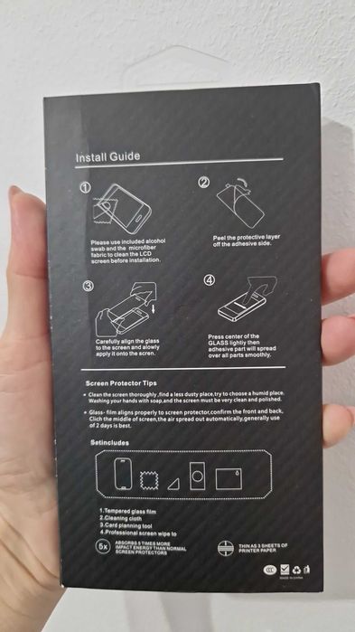 Folie de sticla Samsung S7 Edge - securizanta, anti-shock