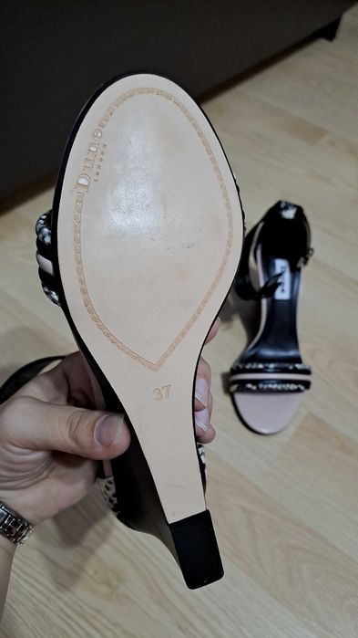 Дамски сандали Dune London - 37, змийски детайл