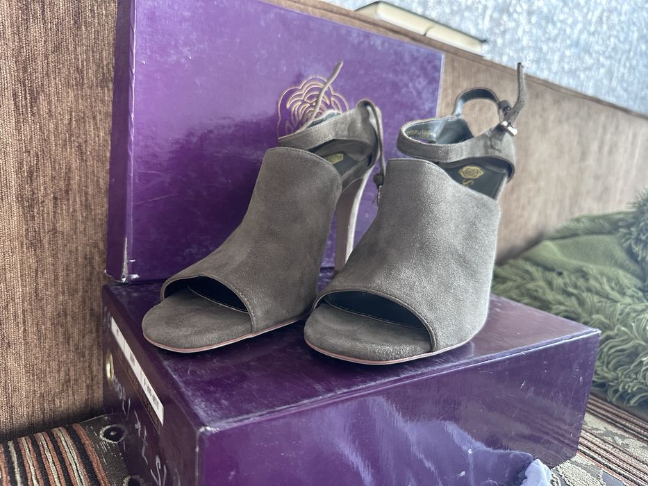 Босоножки с открытытым носом, цвет хаки, 39размер