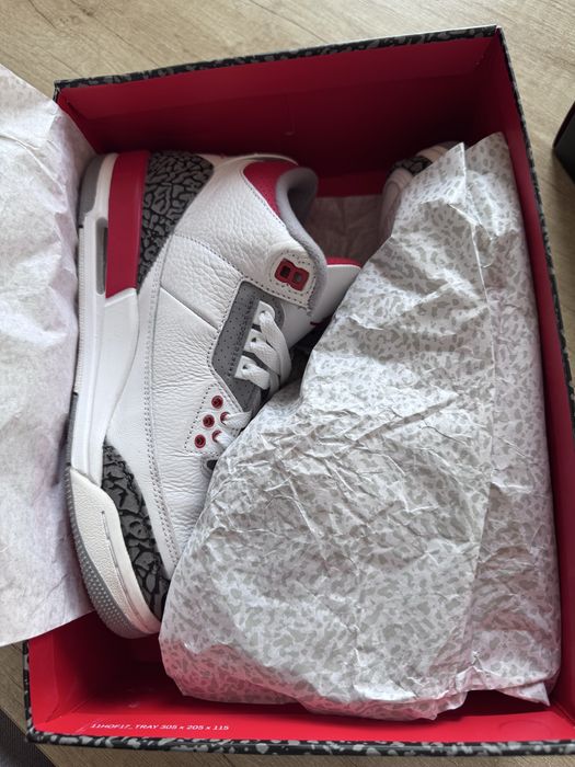 Air Jordan 3 Retro (GS) – White / Fire Red / Black