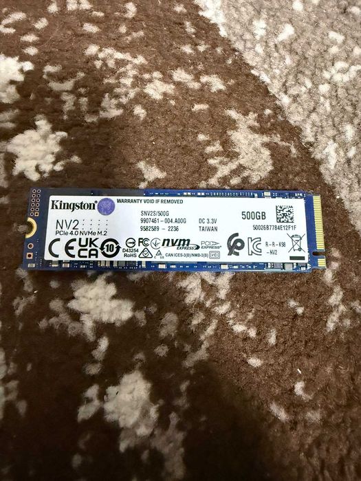 SSD M2 nvme Kingston 500 gb - 98% health