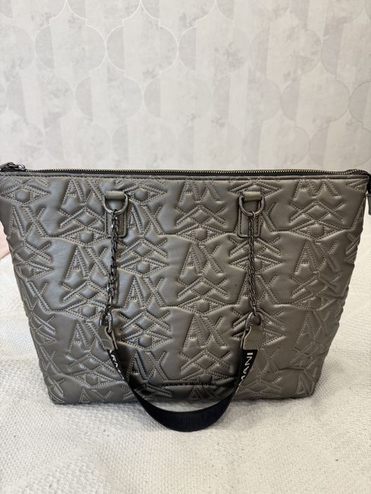 Сумка Armani Exchange серебристая