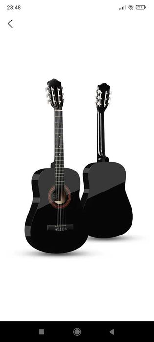 Гитара 38 дюймов Классическая гитара 6 струн, для начинающих, набор 11