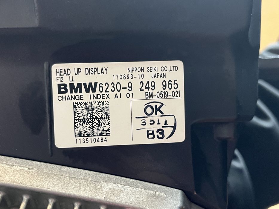 Head-Up display BMW Seria 5 6 7 F10 F11 F12 F06 F01 F02