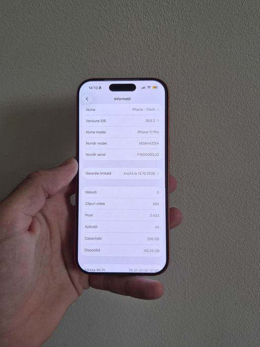 Iphone 17 pro. Ca nou