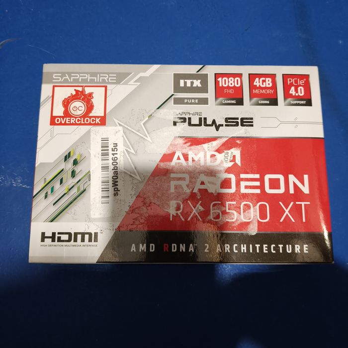 Placa video rx 6500 xt 4 gb noua sigilata