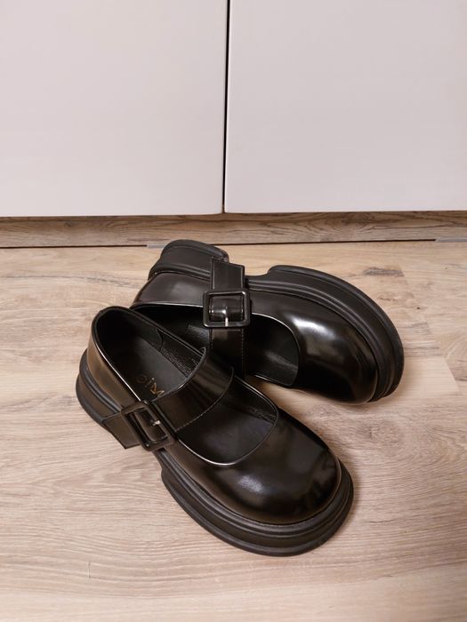 Туфли школьные черные