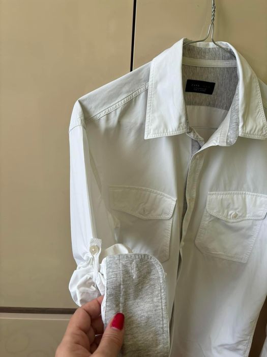 Cămașa alba casual Zara