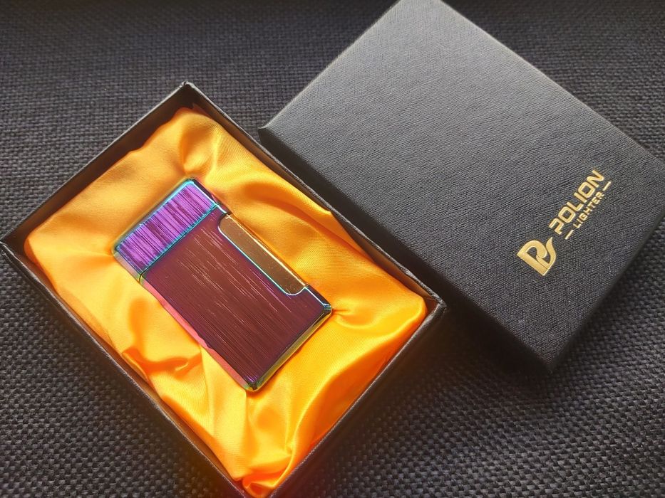 Луксозна газова запалка POLION в подаръчна кутия,три цвята