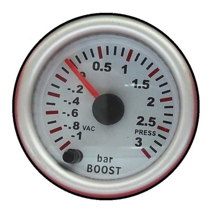 Уред за налягането на турбината Boost Meter RGB - 3 bar/52мм/7 цвята