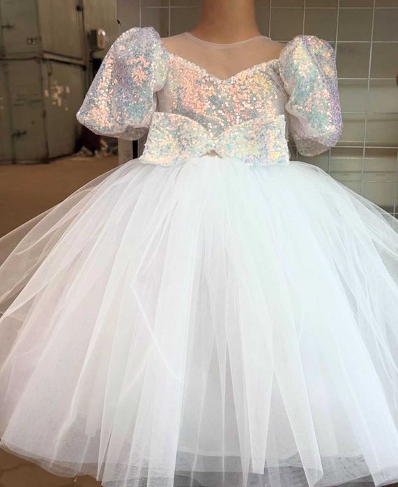 Бальное платья на выпускной 5-7 лет