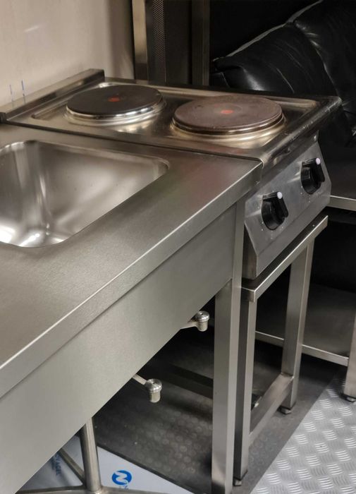 Мивка алпака за професионална кухня, кош за заведение- Ликвидация!