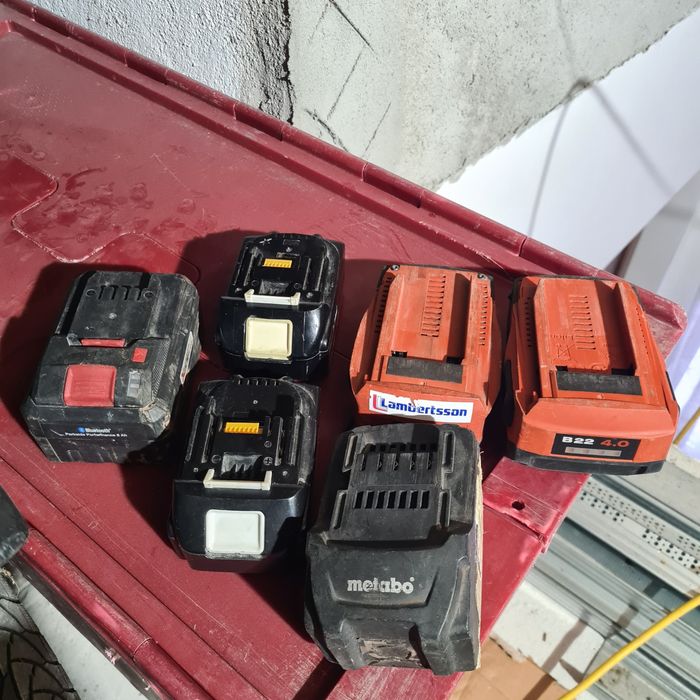 Baterii acumulatori makita hilti ,parkside și metabo defecți