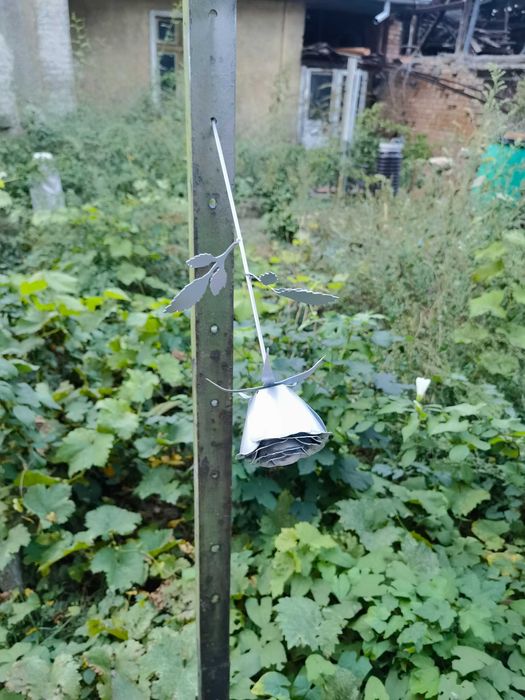 Метална роза ръчно направена ПРОМО