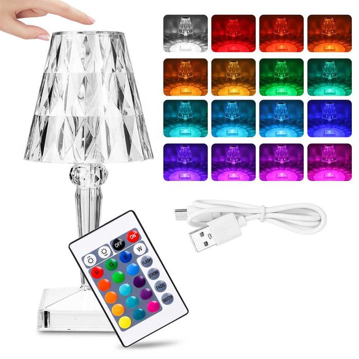 Lampa de masa Crystal Diamond