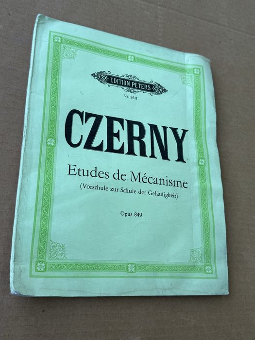 Czerny. Etudes de Mécanisme. Op. 849
