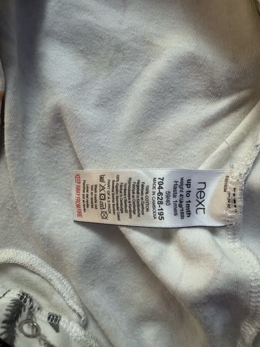 Слипы и боди next для новорожденных