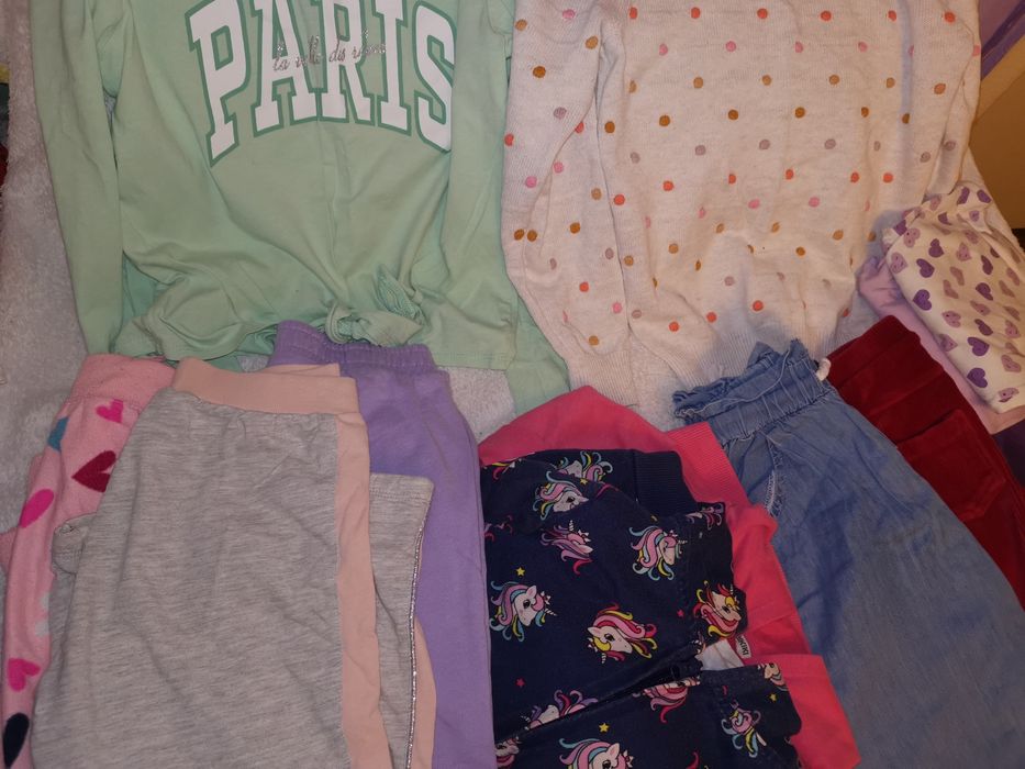 Lot hăinuțe 6-7 ani geacă imblanita, pantaloni, pijama