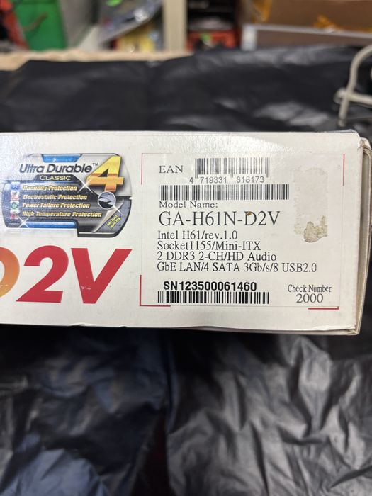 Placa de bază Gigabyte GA-H61N-D2V